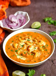 Cashew nut curry in rich gravy